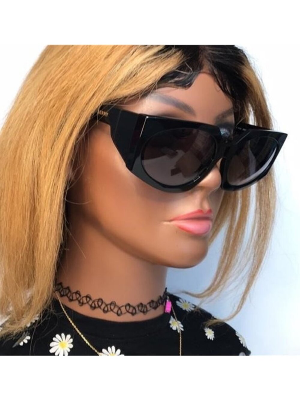 Burberry Women's BE4306 BE/4306 3001/8G Black Fashion Oval Sunglasses 60mm - Picture 10 of 12